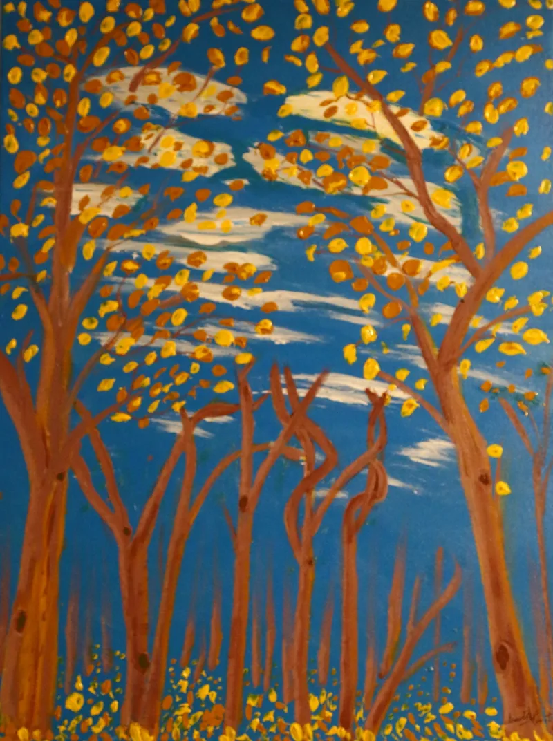Autumn Wind — painting on canvas, by Jeanette Ernst